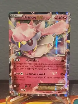 Diancie EX XY43 Black Star Promo Pokemon Card MP See Description - Image 1