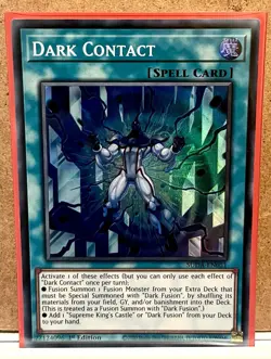 Dark Contact Super Rare 1st Edition Mint Condition Yu-Gi-Oh! Card [SUDA-EN051] - Image 1