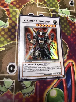 Yugioh card 1st Edition 5DS2-EN043 X-Saber Urbellum Moderately Played - Image 1