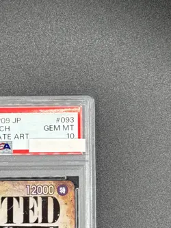 PSA 10 Marshall D. Teach SR OP09-093 SP PAR Wanted Japanese ONE PIECE Card - Image 4