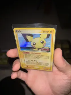 Pokemon Pichu TCG Reverse Holo Card 21/108 EX Power Keepers 2007 Stamped - Image 1