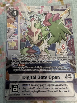 Digimon TCG Digital Gate Open Bandai Card Fest 25-26 Promo NM - Image 1