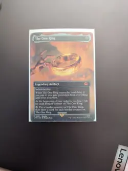 MTG LOTR Tales of Middle-earth The One Ring Borderless Foil Promo NM - Image 1