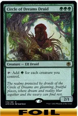 1x - Circle of Dreams Druid - [SELECT] - Forgotten Realms - NM MTG - Image 3
