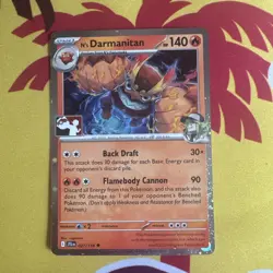 N’s Darmanitan 027/159 Cosmos Holo Pokemon Play! Prize Pack Play Stamp Series 7 - Image 1