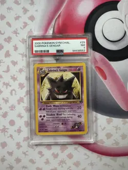 SABRINA'S GENGAR #29 - 2000 GYM CHALLENGE SET, RARE PSA 7, POKEMON TCG - Image 1