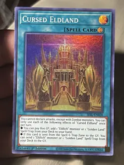 Cursed Eldland - SESL-EN028 - Super Rare 1st Ed Yugioh - LP - Image 1