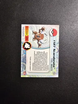 Carte Pokemon Scarabrute 127 TOPPS Serie 2 Francais - Image 2