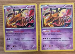 Lot of 2 Pokemon Giratina Black Star Promo Holo XY184 - Image 1