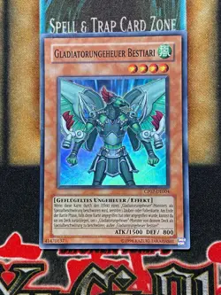 Yugioh Gladiator Beast Bestiari CP07-EN004 CP07-DE004 Super Rare GERMAN - Image 1