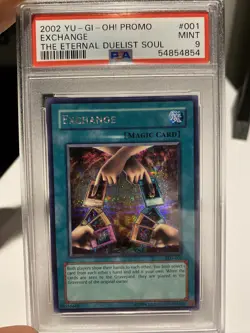 YUGIOH PSA 9 2002 Exchange EDS-001 Secret Rare - Image 1