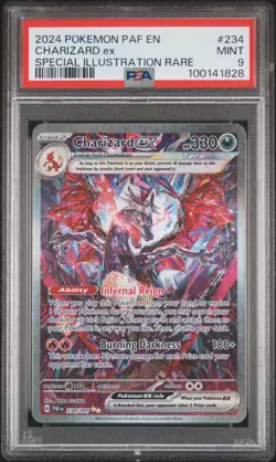 Pokemon SV Paldean Fates Charizard ex Special Illustration Rare 234/091 PSA 9 - Image 1