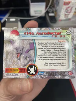 Topps Series 3 Pokemon #142 Aerodactyl Holo - Image 2