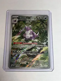 2023 Pokemon Scarlet & Violet 151 Nidoking Illustration Rare #174/165 NEAR MINT - Image 1