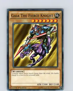 Yu-Gi-Oh TCG Gaia The Fierce Knight YGLD-ENA05 1st Edition Common Card NM - Image 1