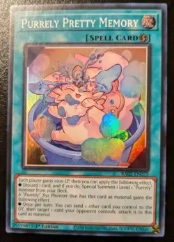 Purrely Pretty Memory RA02-EN072 1st Ed Super Rare Rarity Collection II Yu-Gi-Oh - Image 1
