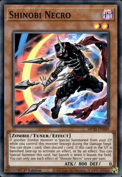 Shinobi Necro - Super Rare 1st Edition MP20-EN049 - NM - YuGiOh - Image 1