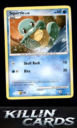 Squirtle 96/127 Pokemon Common Platinum Card LP - Image 1