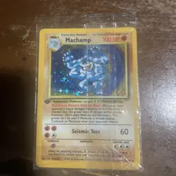 Machamp 8/102 Base Set 1st Edition Holo Rare 1999 Pokemon TCG Card - Image 1