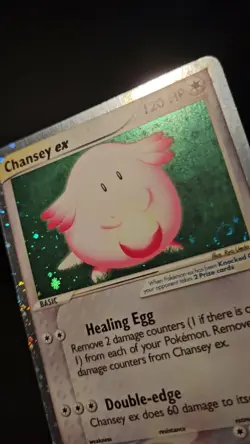Pokemon TCG Chansey EX Ultra Rare Ruby and Sapphire Card 96/109 LP - Image 2