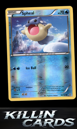 Reverse Holofoil Spheal (46) 46/160 Pokemon Common XY - Primal Clash Card NM - Image 1