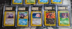 Pokemon Japanese CGC 10 PRISTINE Expedition Base Lot Of 9 Cards For soysauce - Image 3