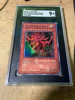 Yu-Gi-Oh! 2003 PROMO GBI-001 Slifer The Sky Dragon Ultra Rare sgc 9 like psa/bgs - Image 1