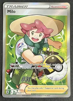 Milo TG27/TG30 Astral Radiance Trainer Gallery Full Art Rare Pokemon TCG Card NM - Image 1