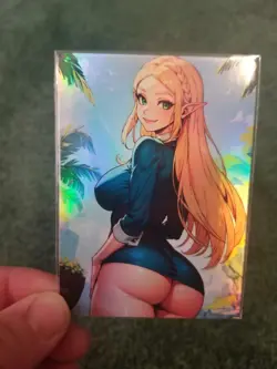 ZELDA RAINBOW FOIL WAIFU ANIME CARD #2 - Image 2