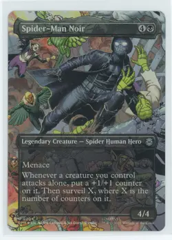 Spider-Man Noir (Borderless) U 0204 MtG: Marvel's Spider-Man Foil - Image 1