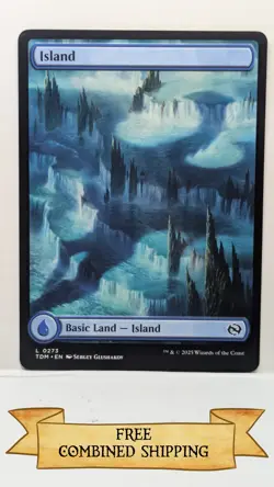 Magic The Gathering: 3x Tarkir: Dragonstorm (TDM) Full Art Island - Image 2