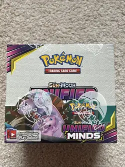 Pokemon TCG Sun & Moon Unified Minds Booster Box Factory Sealed 36 Packs 820650815683 - Image 1