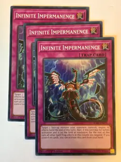 YUGIOH-3x- Infinite Impermanence - RA01-EN075 - Super Rare - 1st Ed (PLAYSET) - Image 1