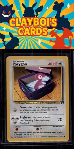 Porygon Team Rocket Pokemon 48/82 Uncommon Near Mint or Better - Image 1