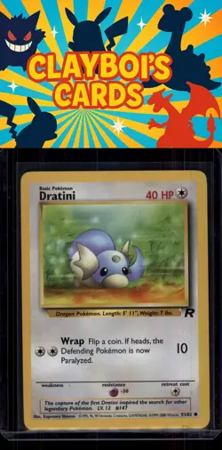Dratini Team Rocket Pokemon 53/82 Common Near Mint or Better - Image 1