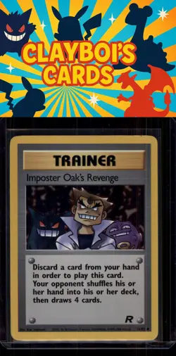 Imposter Oak's Revenge Team Rocket Pokemon 76/82 Uncommon Near Mint or Better - Image 1