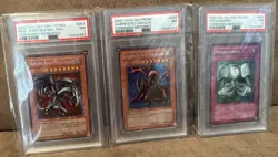 2002 Yu-Gi-Oh! Promo Forbidden Memories PlayStation Set PSA 7 Red Eyes Harpie’s - Image 1