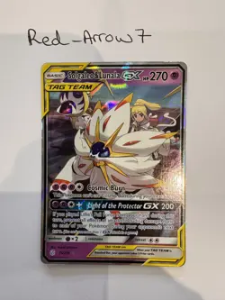 Pokemon TCG-Solgaleo & Lunala GX Tag Team 75/236 Cosmic Eclipse Ultra Rare - Image 1