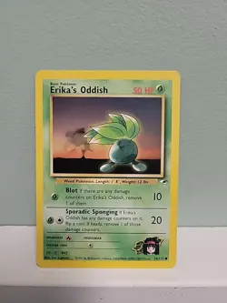 Pokemon TCG Erika's Oddish Gym Heroes 78/132 Regular Unlimited Near MINT - Image 2