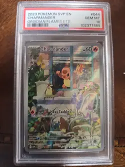 Pokemon TCG Charmander Obsidian Flames Promo #044 PSA Gem Mint 10 - Image 1