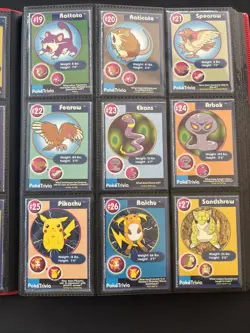 1999 Original 151 Complete Burger King PokeTrivia Pokemon Master Set - Sleeved - Image 3