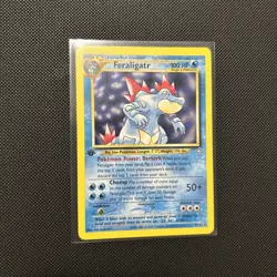 Pokemon TCG Neo Genesis Feraligatr 4/111 Holo Rare 1st Edition - Image 2