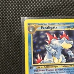 Pokemon TCG Neo Genesis Feraligatr 4/111 Holo Rare 1st Edition - Image 3