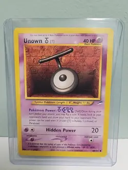Pokemon TCG Unown T 88/105 Neo Destiny Unlimited MINT - Image 1