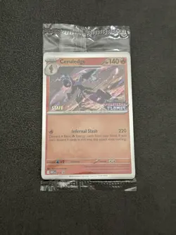 Pokemon TCG Phantasmal Flames STAFF Promos Full Set of 4 Sealed - Image 1