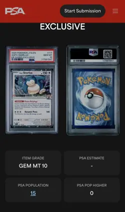 Pokemon Journey Together PSA10 Hop's Snorlax EB Games Exclusive Black Star Promo - Image 3