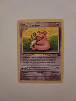 Pokemon TCG Slowbro Fossil Unlimited Uncommon Card 43/62 LP-NM Condition Card - Image 1