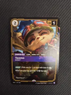 Riftbound League of Legends TCG Teemo Promo Card 197/298 English NM - Image 2