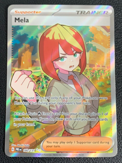 Mela 140/131 Prismatic Evolutions Full Art Ultra Rare Pokemon TCG Card NM - Image 1