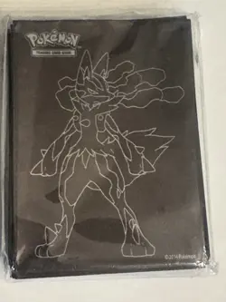 Mega Lucario Pokemon TCG XY Furious Fists Brown Pack 65 Card Deck Sleeves - Image 1